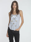 Graphic Ophelia Tank - Silver Peace Star