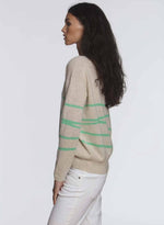 Big Sky Stripe - Ecru/green