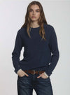 Chrissy Cozy Crew - Navy/ecru