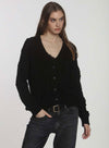 Double Diamond Cardigan - Black