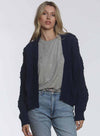 Cara Bobble Cardigan - Navy