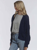 Cara Bobble Cardigan - Navy