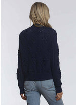 Cara Bobble Cardigan - Navy