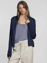 Petit Rose Tank - Navy/white