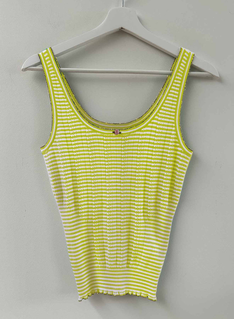 Petit Rose Tank - Citric/white