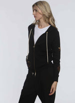 Slim Patch Hoodie - Black Charms