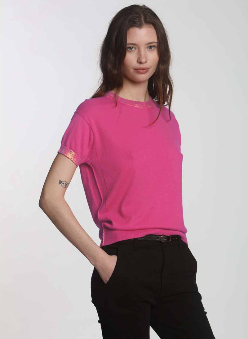 Goldie SS Tee - Paris Pink