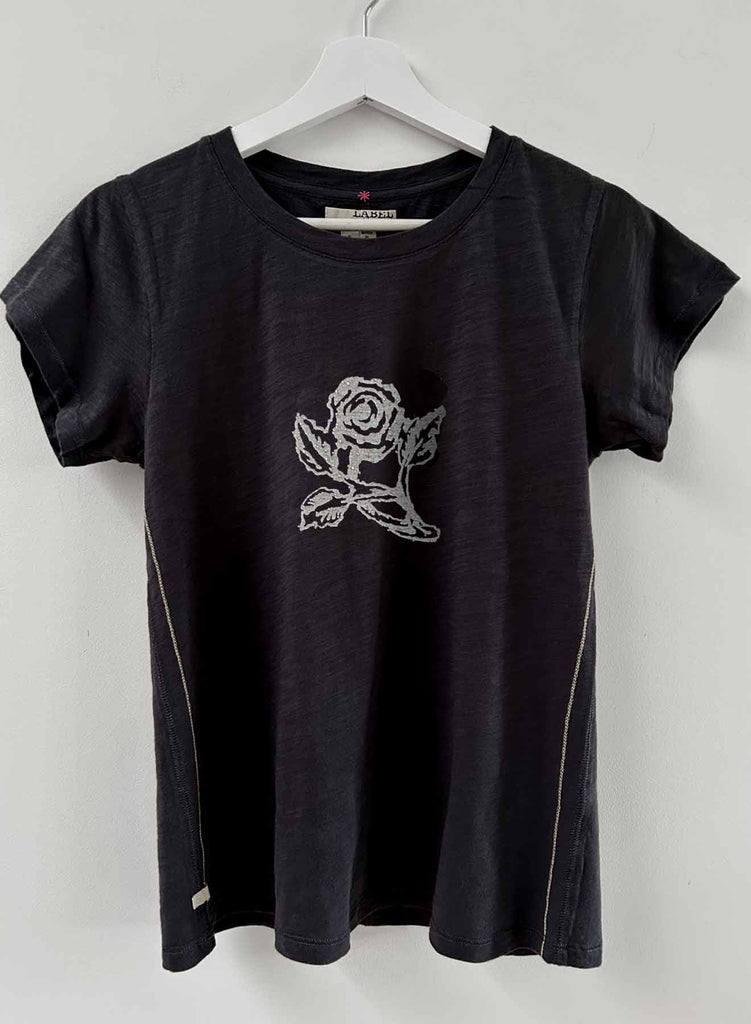 Graphic Ava Tee - Black Vicky Rose