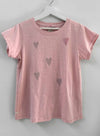 Graphic Ava Tee - Blush Hearts Crystal