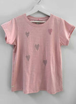 Graphic Ava Tee - Blush Hearts Crystal