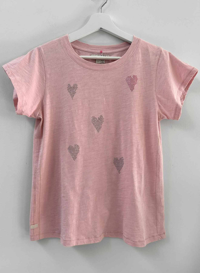 Graphic Ava Tee - Blush Hearts Crystal