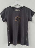 Graphic Ava Tee - Graphite Hat Crystal