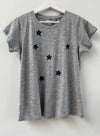 Graphic Ava Tee - Grey Starburst Crystal