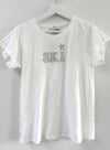 Graphic Ava Tee - White Ski Star