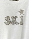 Graphic Ava Tee - White Ski Star
