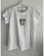 Graphic Ava Tee - White XOXO Crystal