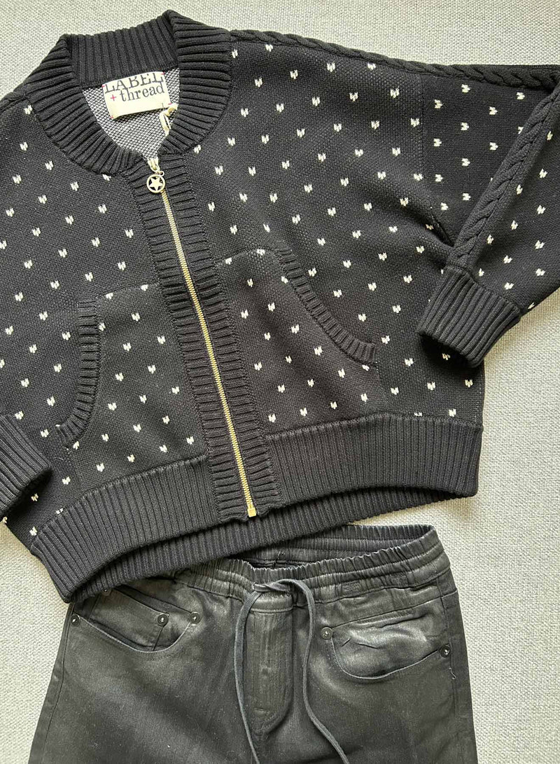 Norway Bomber - Black/ecru