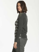 Luxe Stripe V-Neck