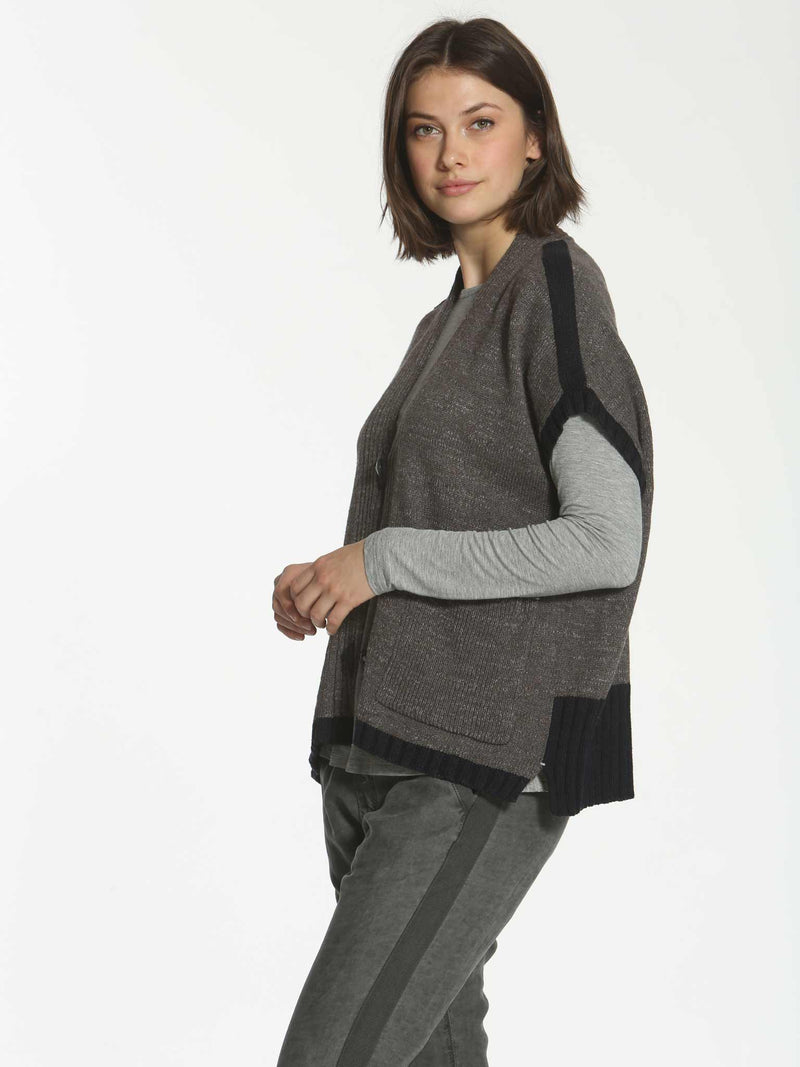 Boxy Slub Capelet