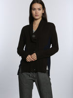 Willow Button Cardigan - Brown