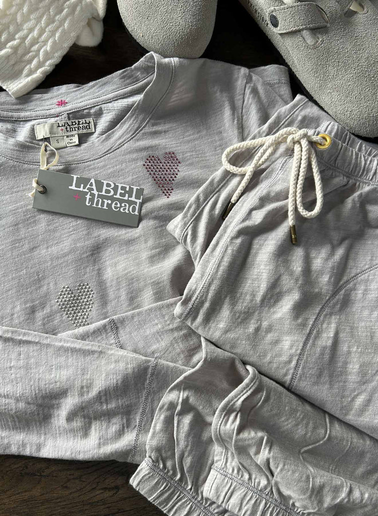 Graphic Norma Tee - Smoke Hearts Crystal