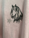 Graphic Ava Tee - Blush Mustang