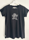 Graphic Ava Tee - Black Vicky Rose