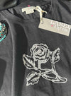 Graphic Ava Tee - Black Vicky Rose