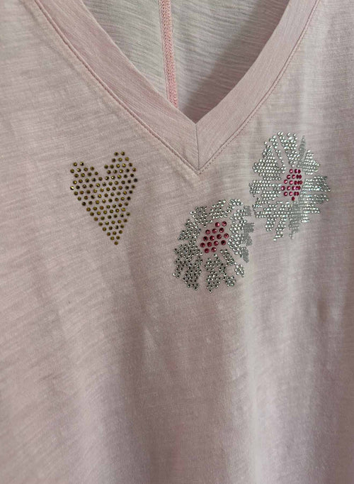Graphic Rebel Vee - Peony Daisy Crystal
