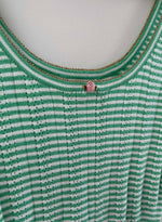 Petit Rose Tank - Parakeet/white