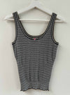 Petit Rose Tank - Black/white