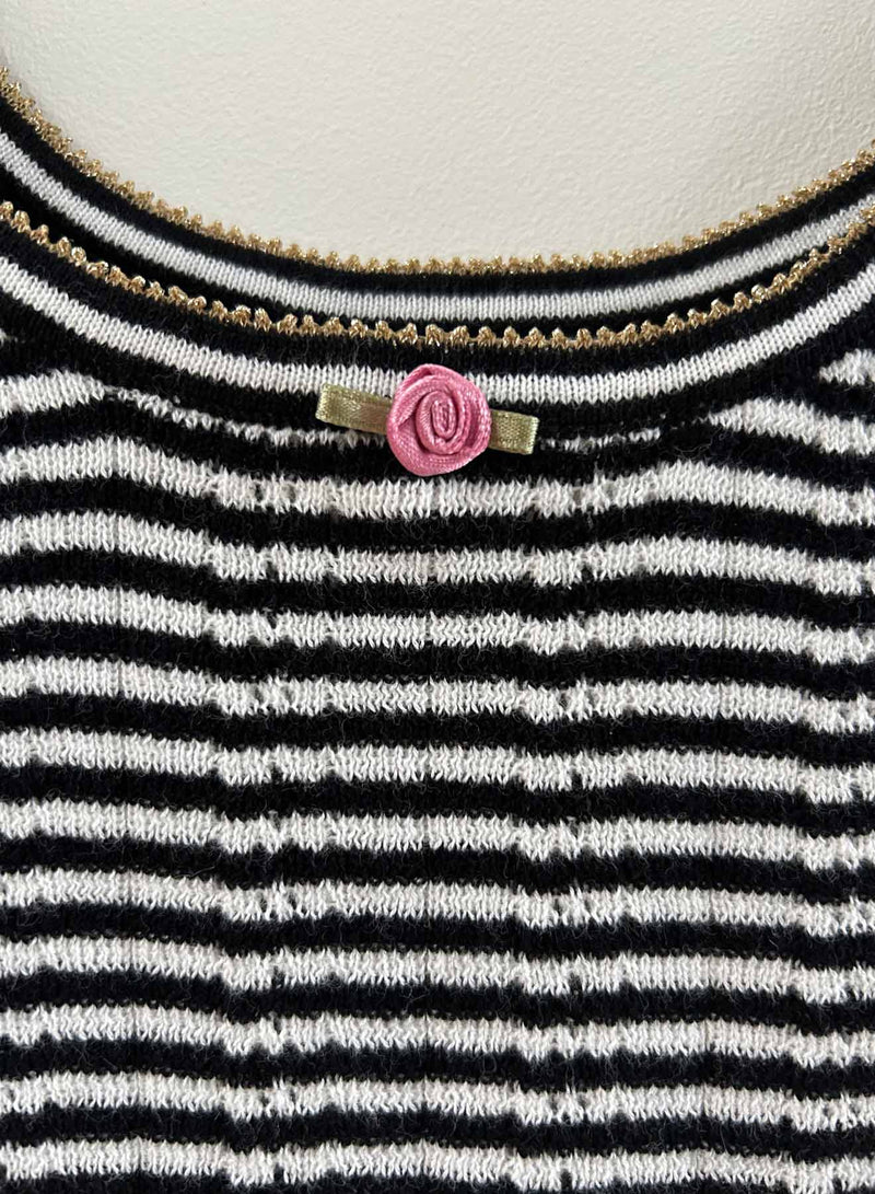 Petit Rose Tank - Black/white