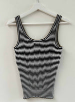 Petit Rose Tank - Black/white