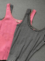 Petit Rose Tank - Black/white