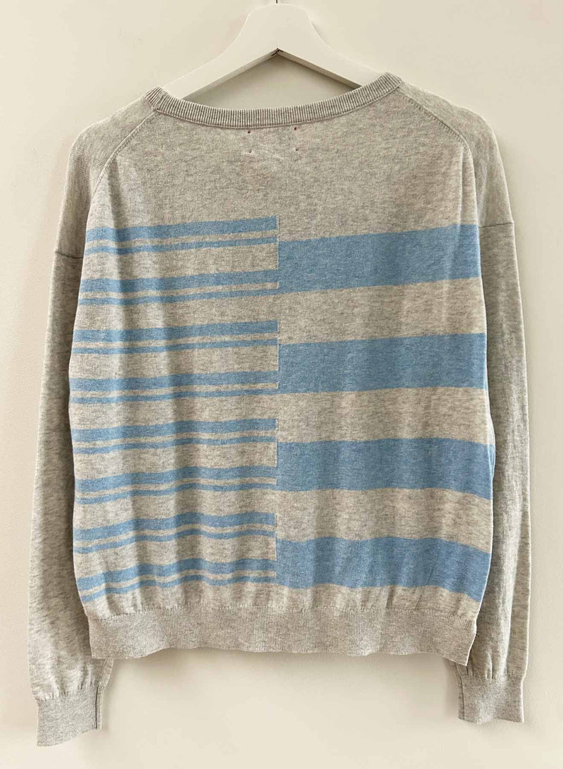 Donna Stripe - Pumice/blue