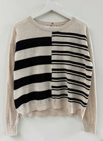 Donna Stripe - Ecru/black