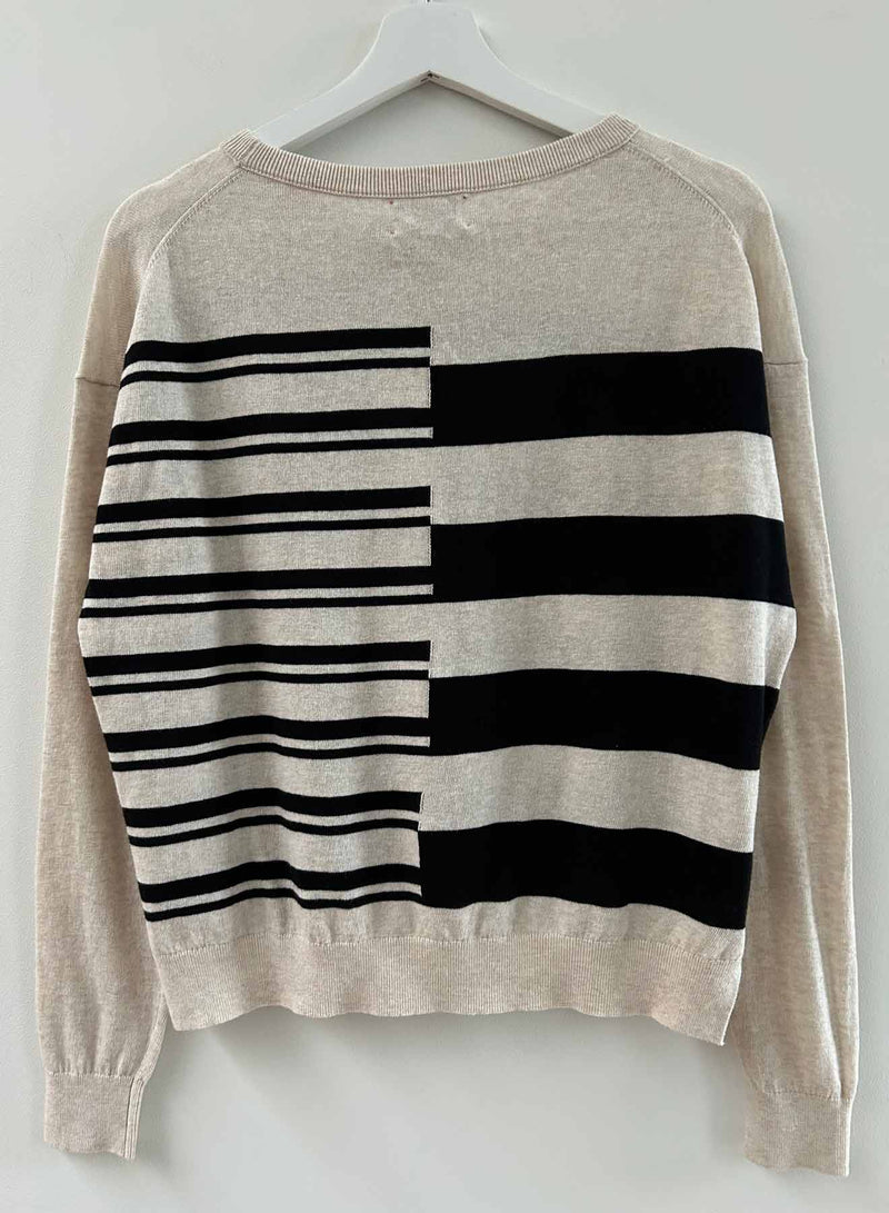 Donna Stripe - Ecru/black