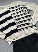 Donna Stripe - Ecru/black