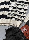 Donna Stripe - Ecru/black