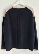 Parker Block Vee - Ecru/black