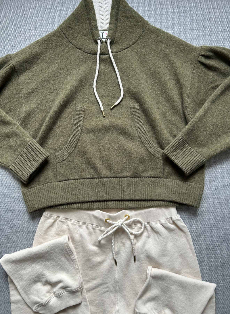Madison Lounger - Army/ecru