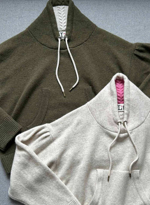 Madison Lounger - Army/ecru