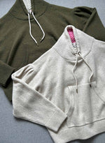 Madison Lounger - Army/ecru