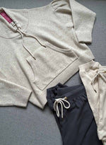 Madison Lounger - Ecru/pink