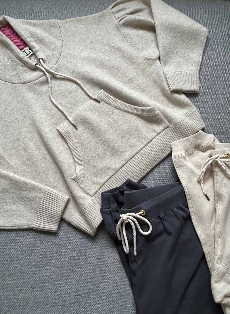 Madison Lounger - Ecru/pink
