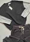 Vested Vee - Black/grey