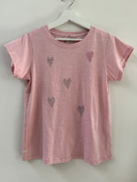 Graphic Ava Tee - Blush Hearts Crystal