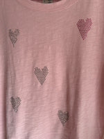 Graphic Ava Tee - Blush Hearts Crystal