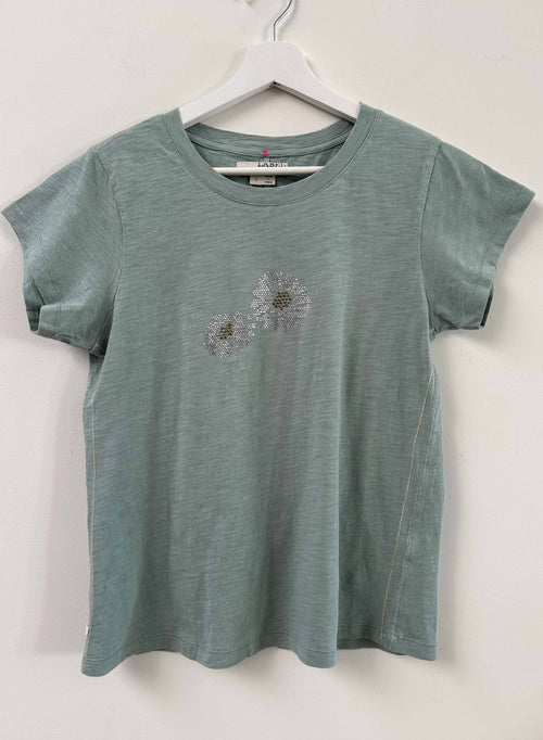 Graphic Ava Tee - Sage Daisy Crystal