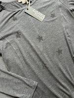 Graphic Riley LS Tee - Grey Star Crystal